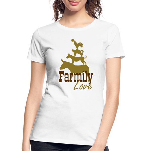 "CQ Original" FARMILY Love - Women’s Premium Organic T-Shirt - white