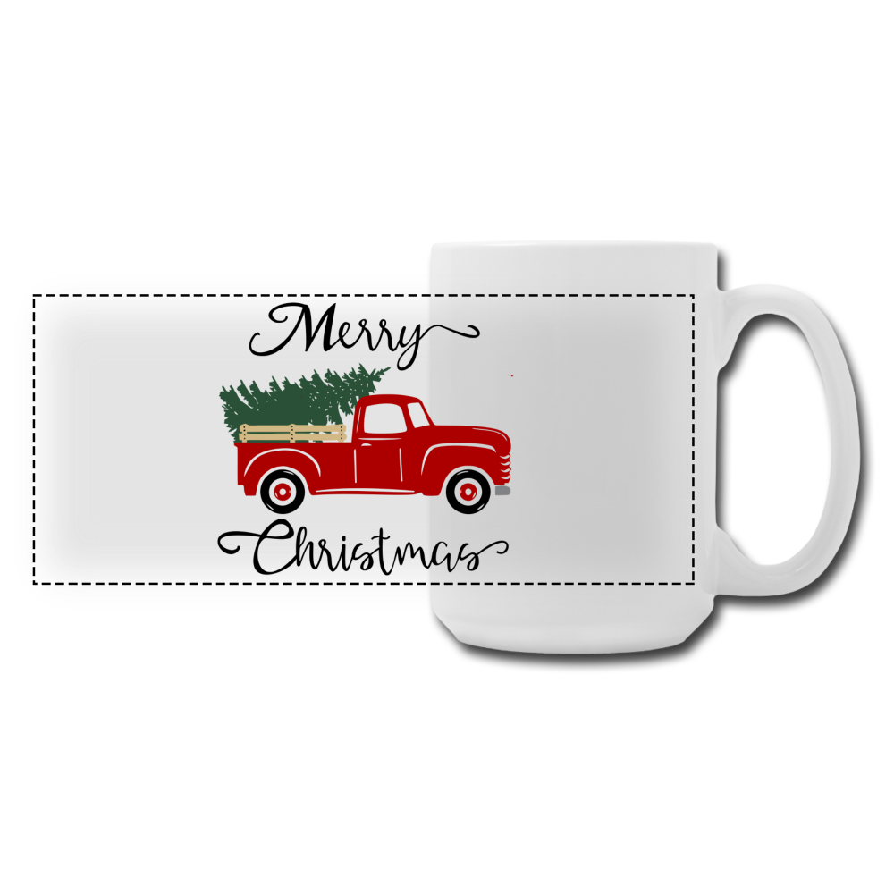 "CQ Original" Merry Christmas -Full Color Panoramic Mug - white