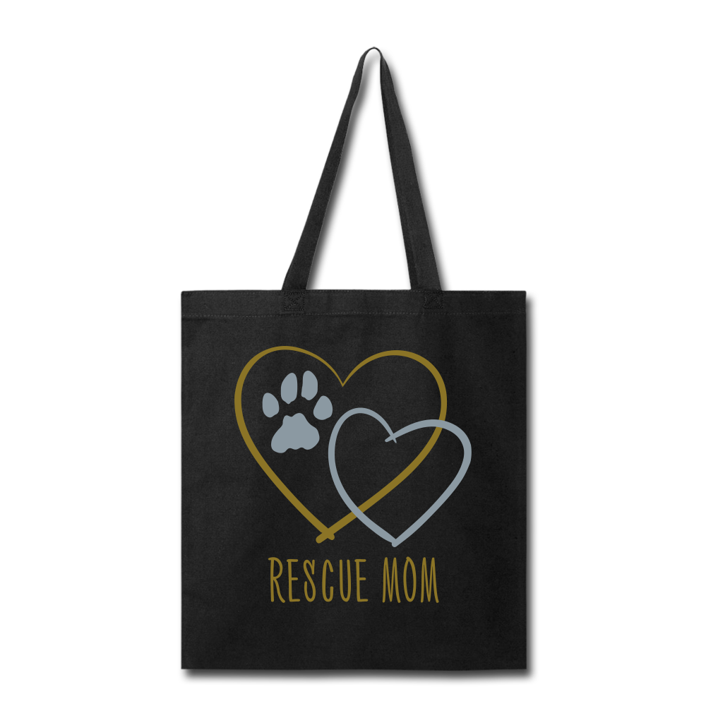 "CQ Original" DOG Rescue Mom - Tote Bag - black