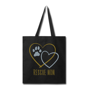 "CQ Original" DOG Rescue Mom - Tote Bag - black