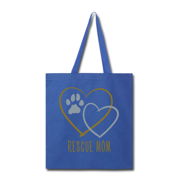 "CQ Original" DOG Rescue Mom - Tote Bag - royal blue