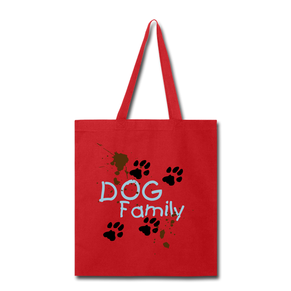 "CQ Original" Muddy DOG Family -Tote Bag - red