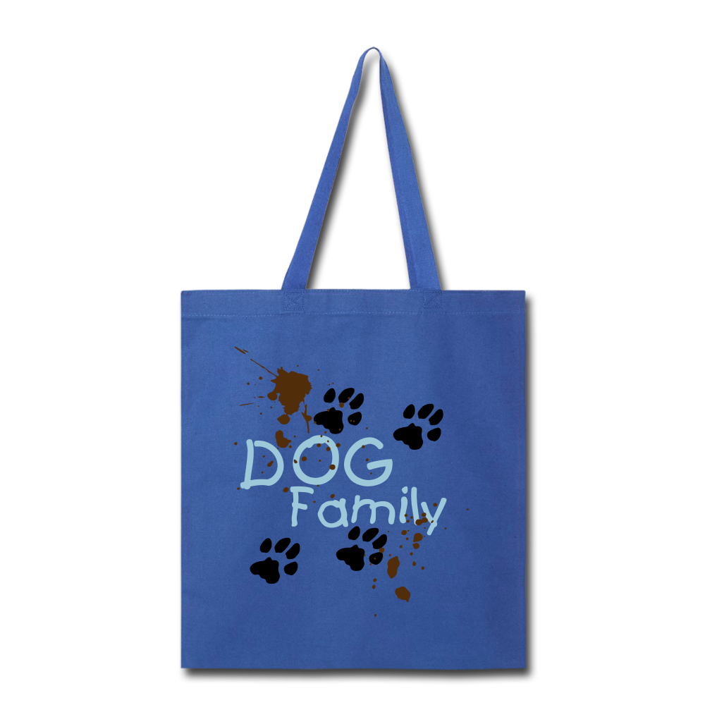 "CQ Original" Muddy DOG Family -Tote Bag - royal blue