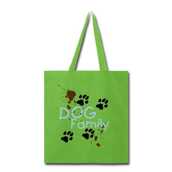 "CQ Original" Muddy DOG Family -Tote Bag - lime green