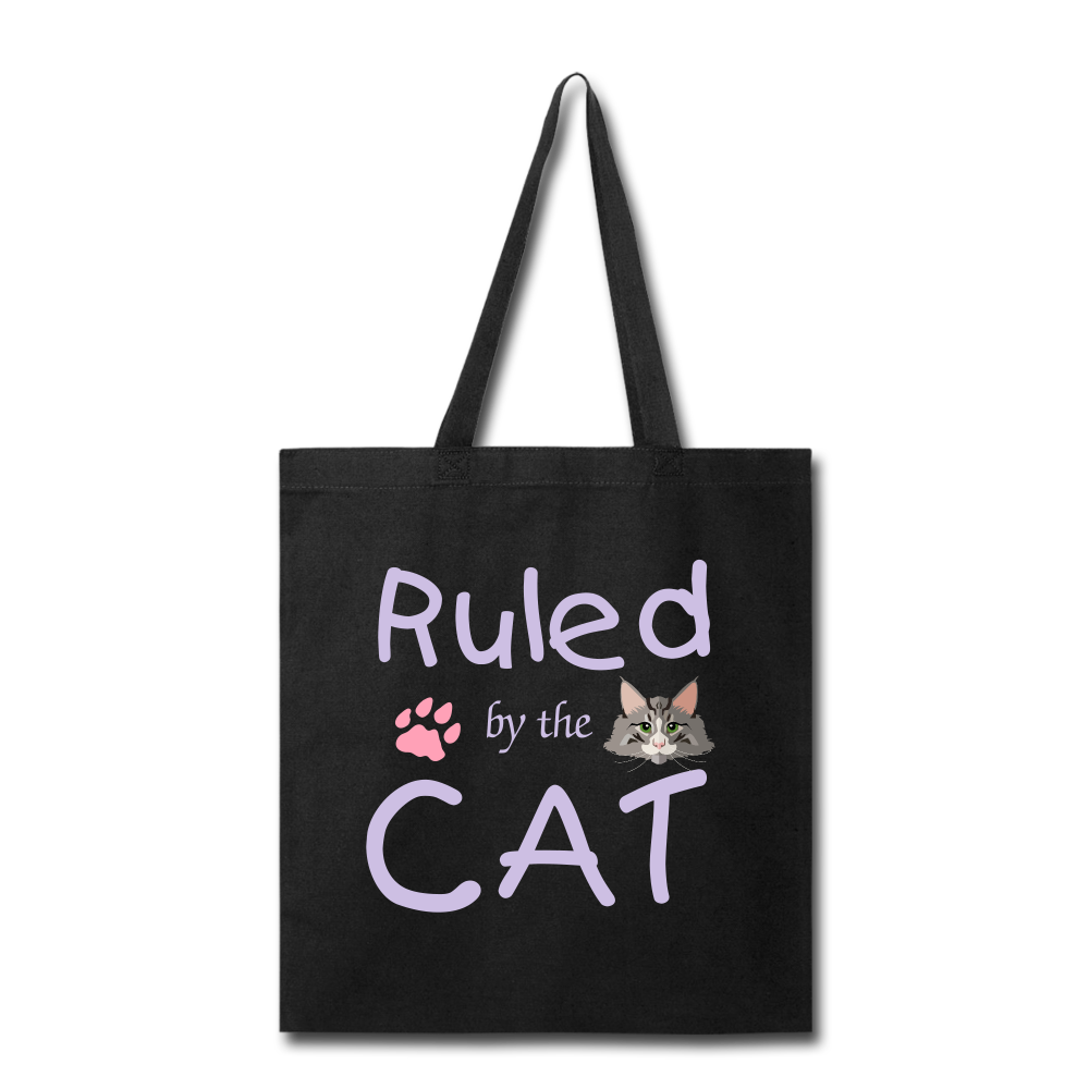 "CQ Original" Ruled by the CAT -Tote Bag - black