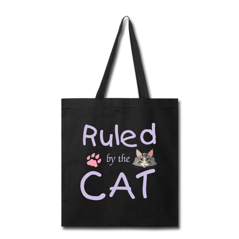 "CQ Original" Ruled by the CAT -Tote Bag - black