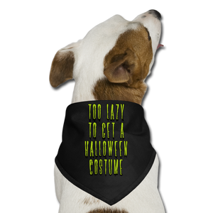 "CQ Original" Too Lazy - Halloween Dog Bandana - black