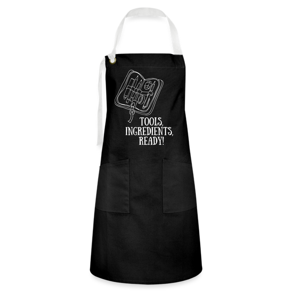 "CQ Original" Food Junkie - Artisan Apron - black/white