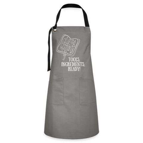 "CQ Original" Food Junkie - Artisan Apron - gray/black