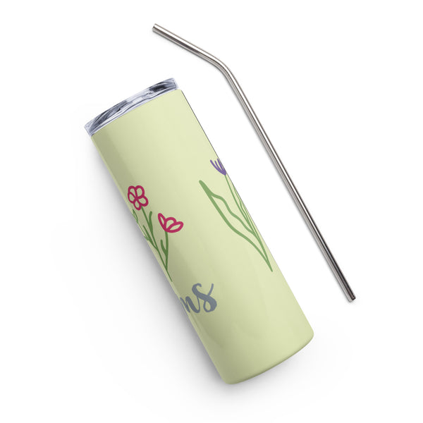 "CQ Original" Field of Dreams - Garden Flowers - Stainless steel tumbler