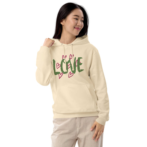 "CQ Original" LOVE - Unisex french terry pullover hoodie