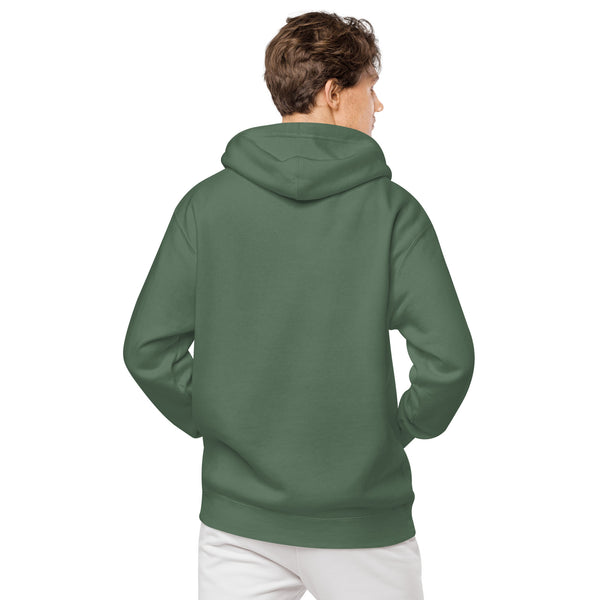 "CQ Original"  Throw - dogs best friend - Unisex pigment-dyed hoodie