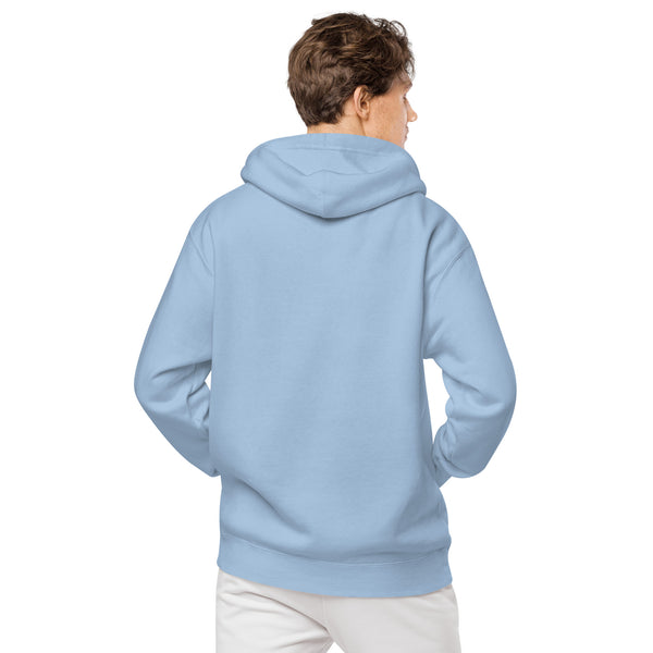 "CQ Original"  Throw - dogs best friend - Unisex pigment-dyed hoodie