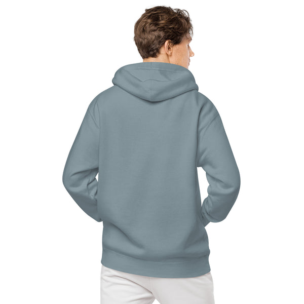 "CQ Original"  Throw - dogs best friend - Unisex pigment-dyed hoodie