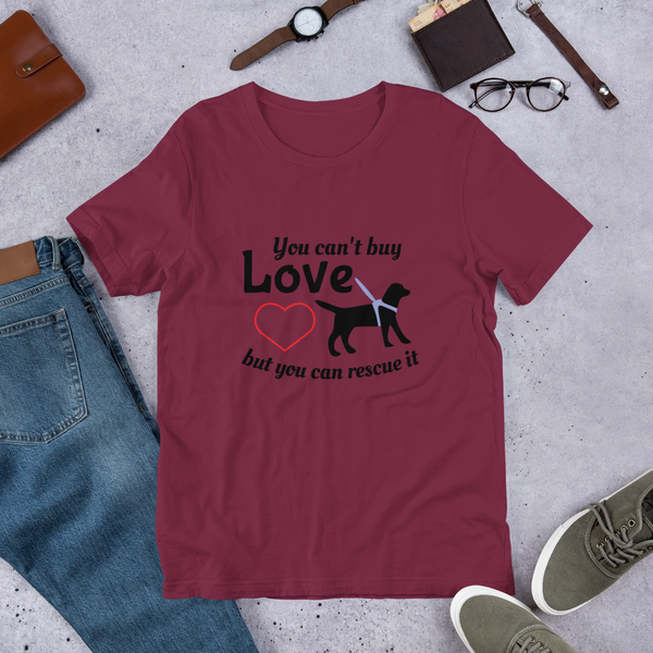 "CQ Original"  You can't buy love - Rescue it  Short-Sleeve Unisex T-Shirt