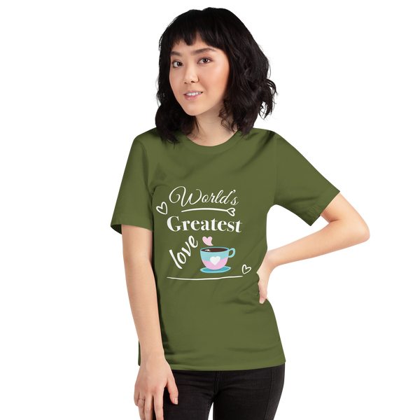 "CQ Original" Worlds greatest love - coffee. Short-Sleeve Unisex T-Shirt