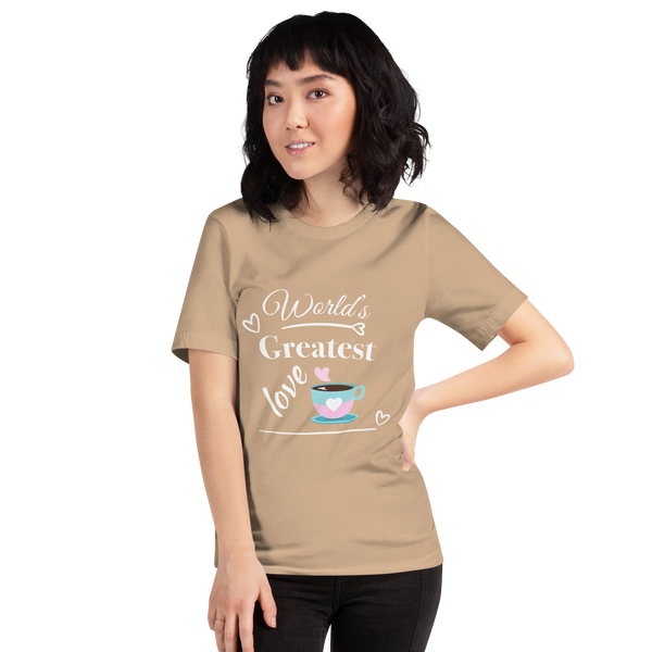 "CQ Original" Worlds greatest love - coffee. Short-Sleeve Unisex T-Shirt