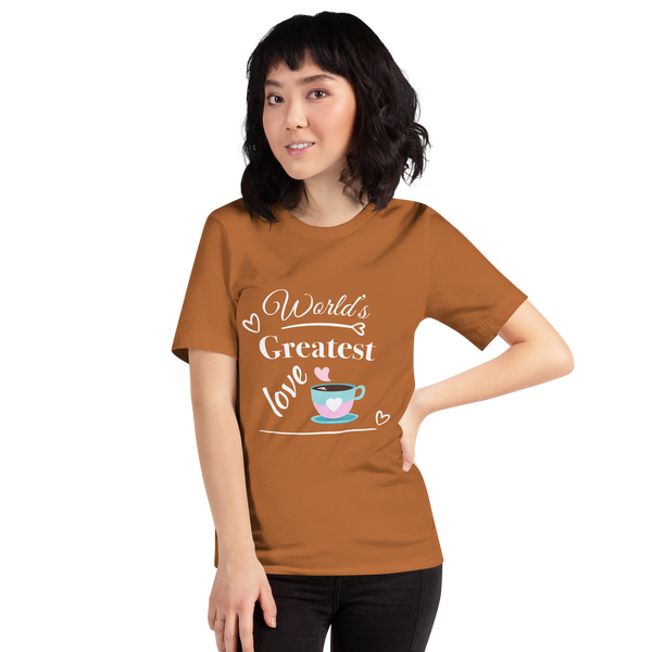 "CQ Original" Worlds greatest love - coffee. Short-Sleeve Unisex T-Shirt